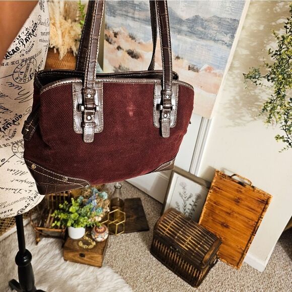 VTG Relic Patchwork Tapestry Detail Boho Shoulder Bag. - Picture 14 of 16